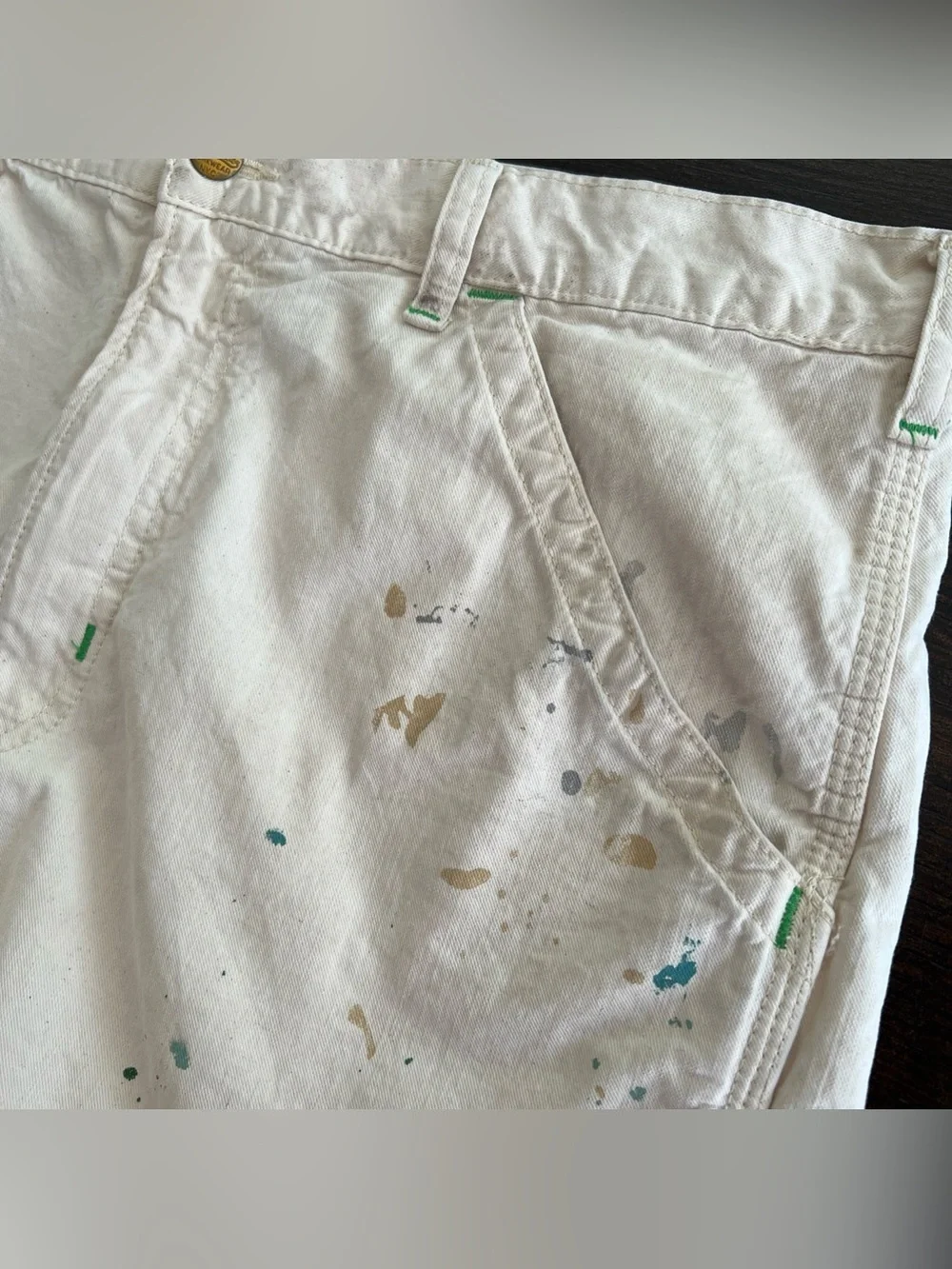 Polo Ralph Lauren 7-Inch Relaxed Fit Carpenter Shorts Rock Harbor Paint Splatter